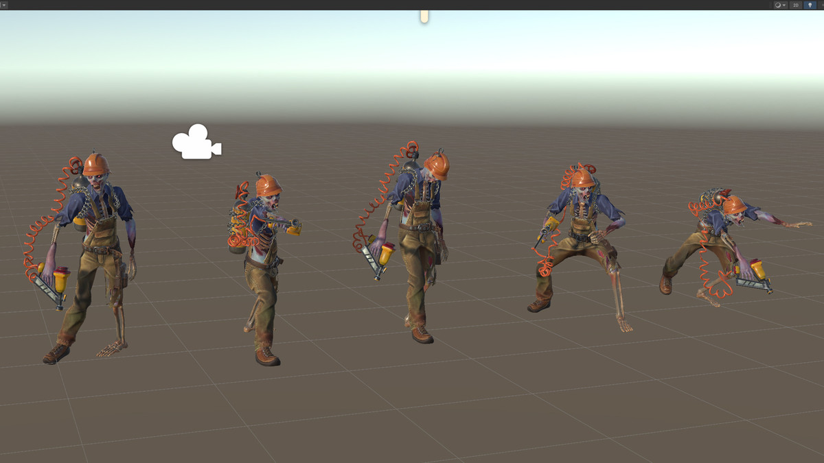 Zombie Builder with Nail Gun | Worker