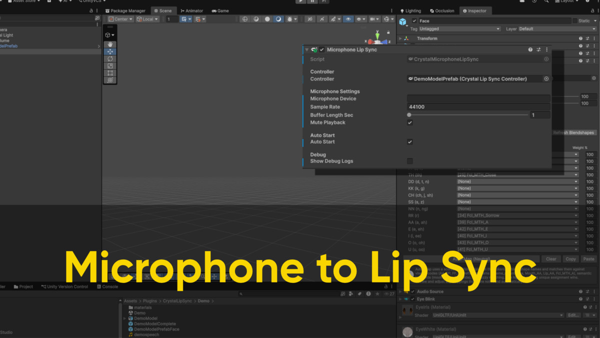 Crystal LipSync | 1-Click Solution incl. Game Creator 2 Integration