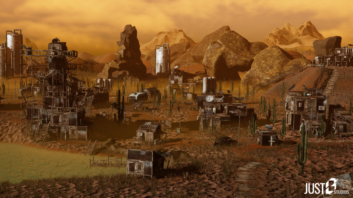 Modular Post Apocalyptic Desert Environment (Desert City,Desert Village)