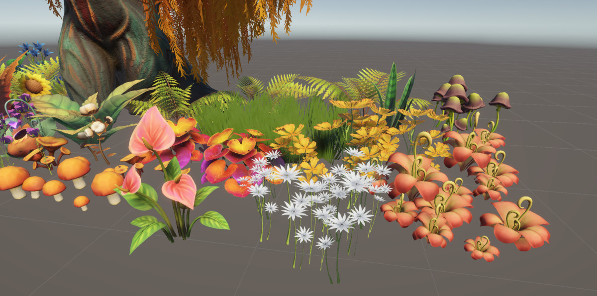 Stylized_Plants_Flowers_Mushrooms