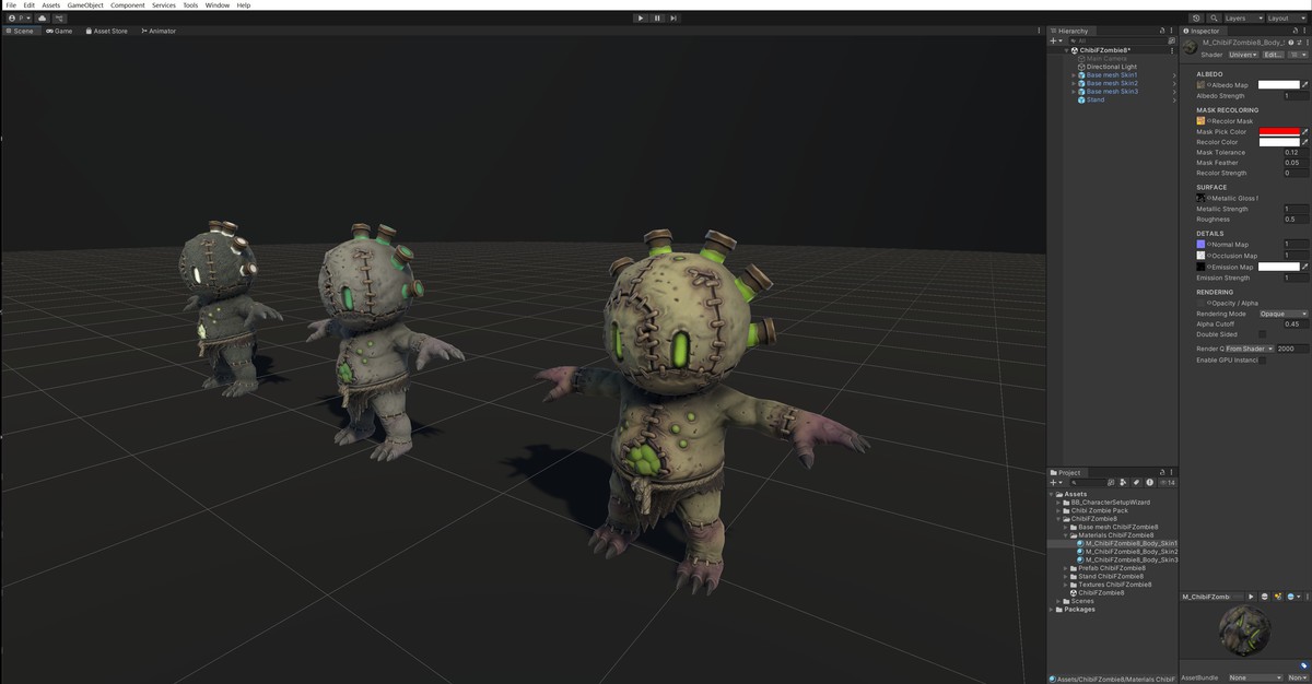 Chibi Necro Zombie Pups