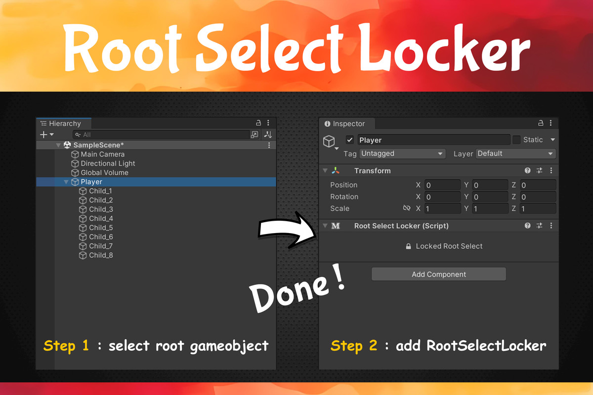Root Select Locker | Faster Hierarchy Workflow