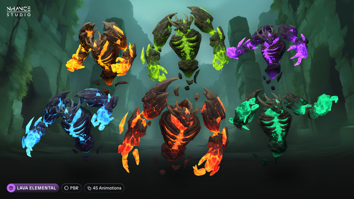 Stylized Fantasy Elementals Bundle