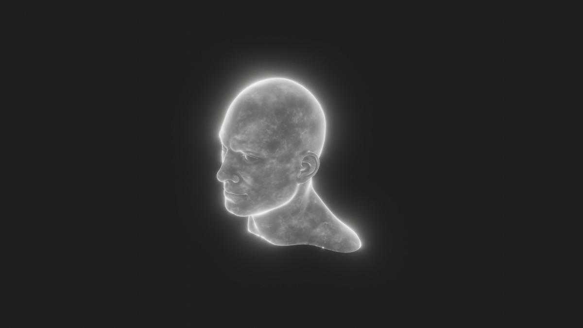Ghostly Male Female Heads 3D Model Pack - Animated, Blend Shapes