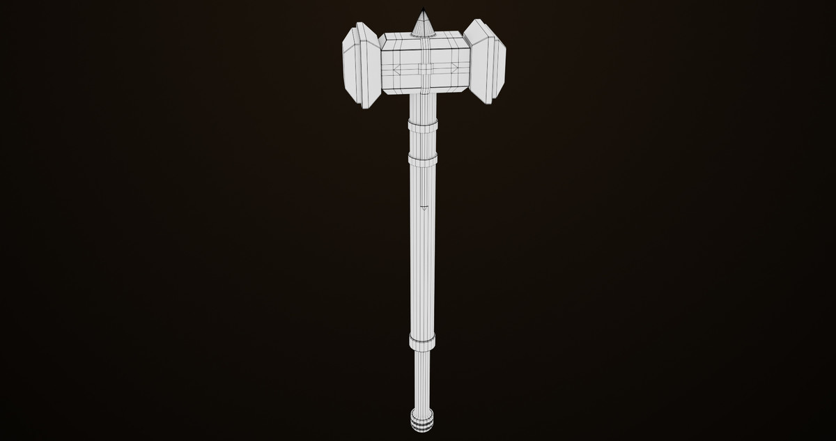 5 Battle Hammers Collection URP HDRP Textures