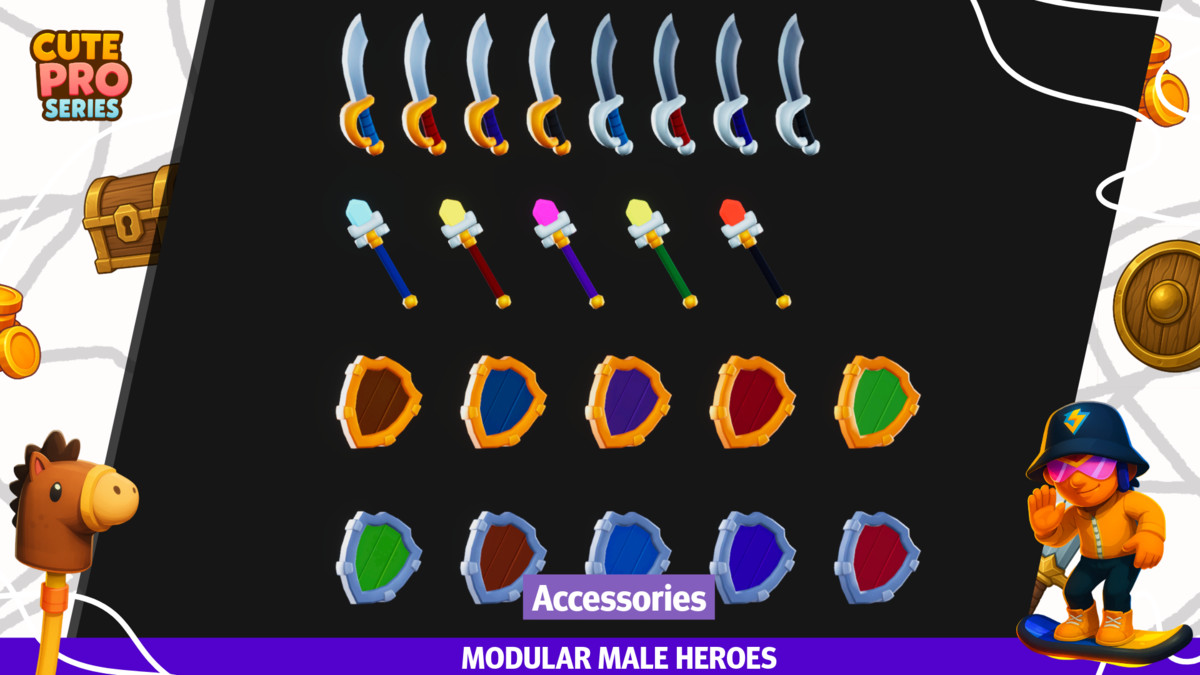 Modular Male Heroes Pack