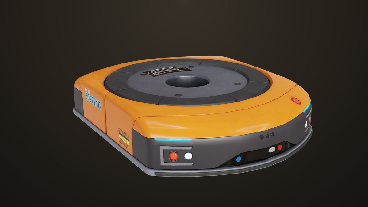 Warehouse Orange Robot Generic URP HDRP Textures