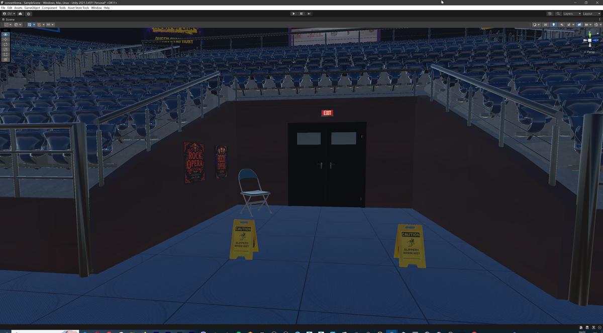 Concert Event Stage Arena Interior Modular 3d Environment Level