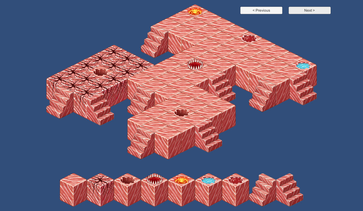 2D Isometric Modular Tileset – Flesh, Blood & Skull