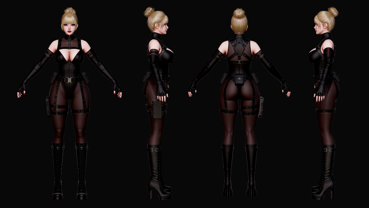 Celestia Black Ops Seraph - Tactical Female Character