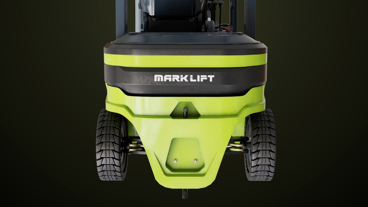 Forklift Truck03 Green URP HDRP Textures