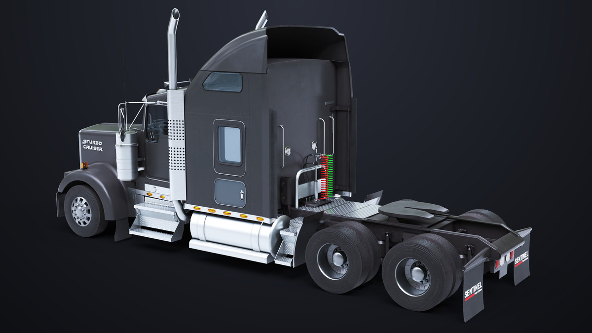 Truck Chassis 02 Generic Black URP HDRP Textures