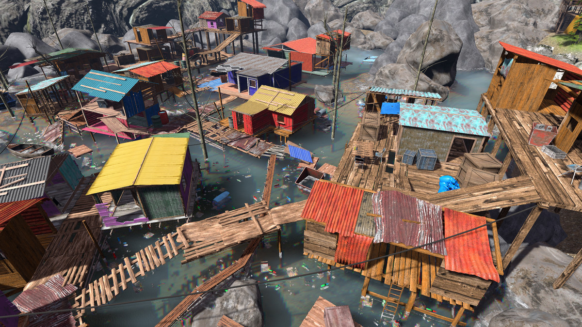 South Pacific Island - Map