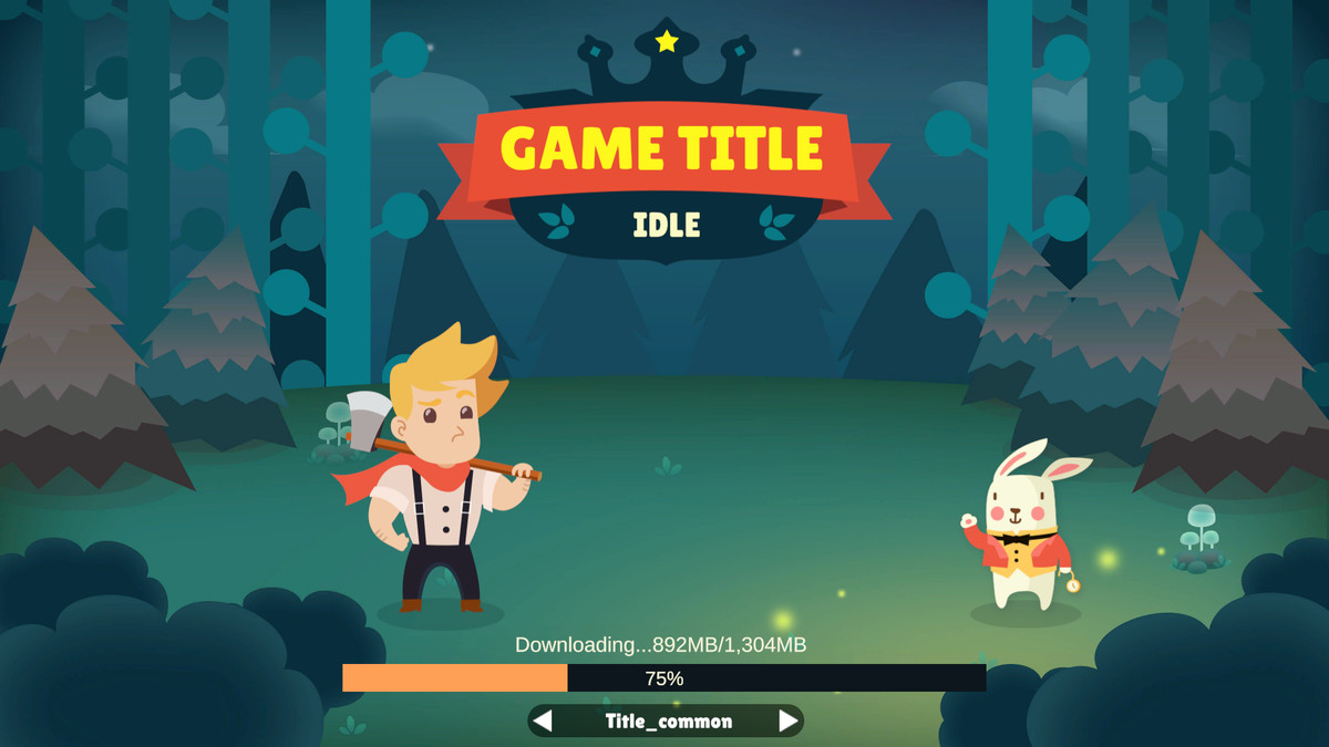 Idle Game Horizontal UI Kit