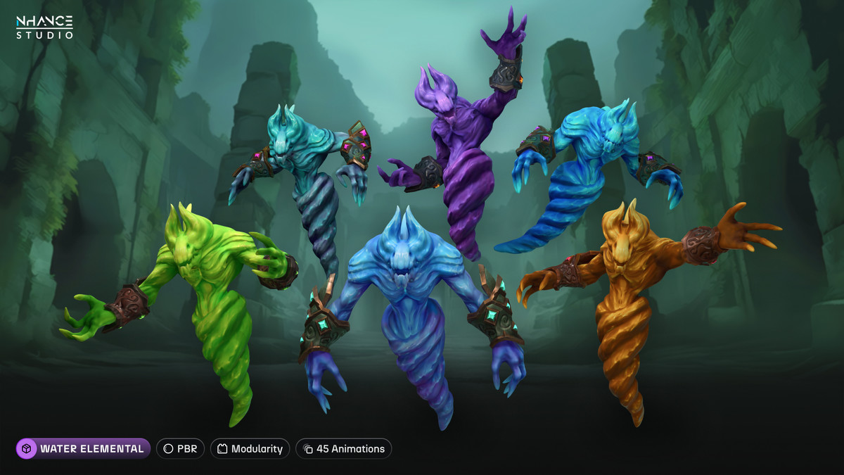 Stylized Fantasy Elementals Bundle
