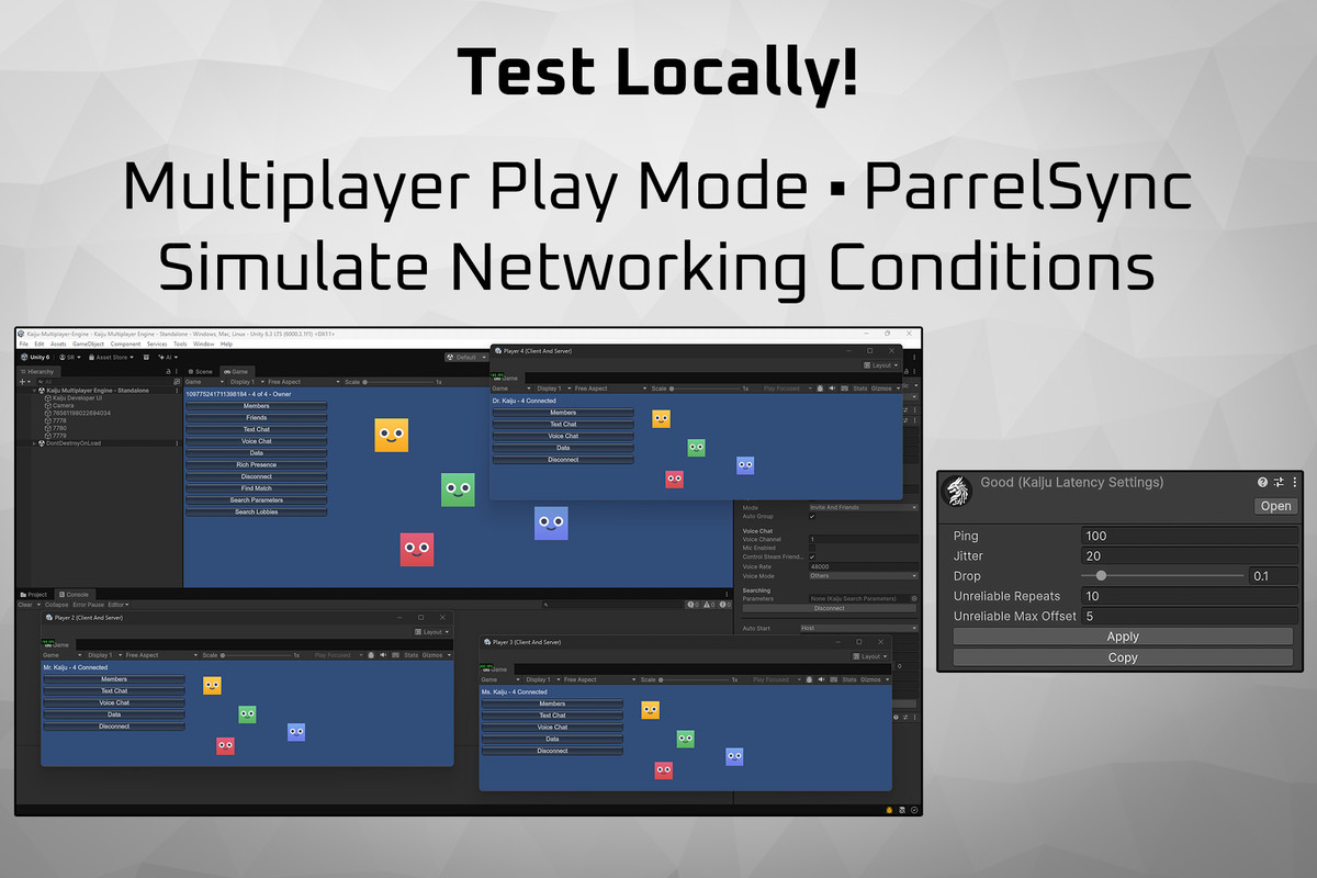 Kaiju Multiplayer Engine for Steam