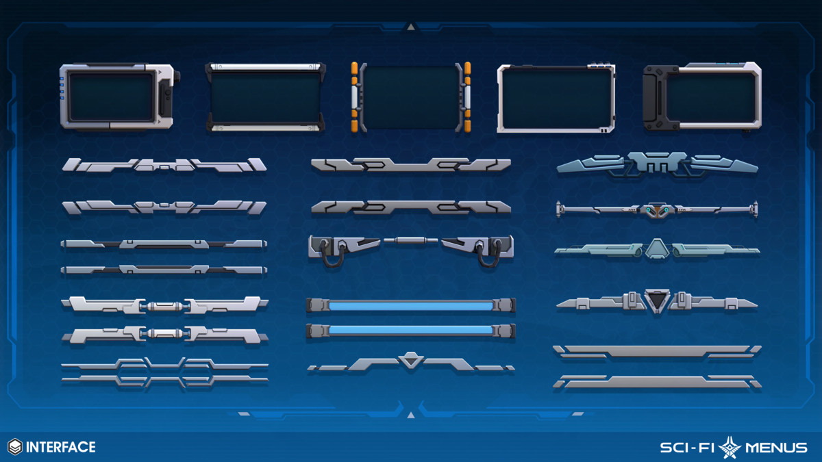 Sci-Fi Menus - Synty INTERFACE - GUI