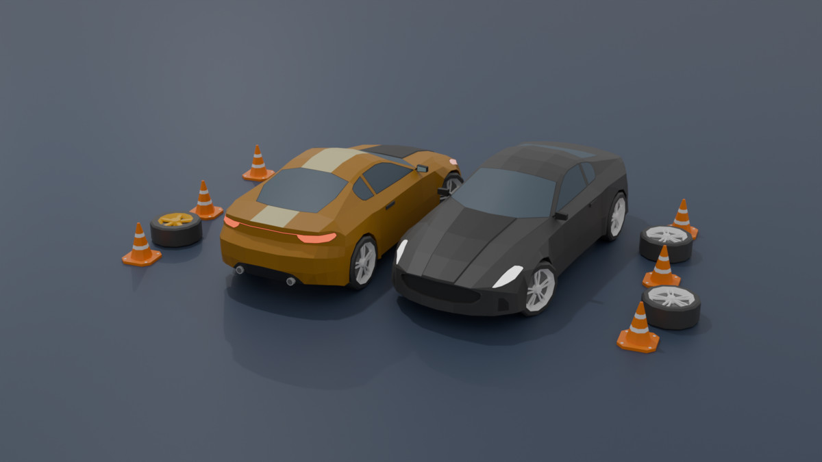 Mobile Optimize-Low Poly Vehicles