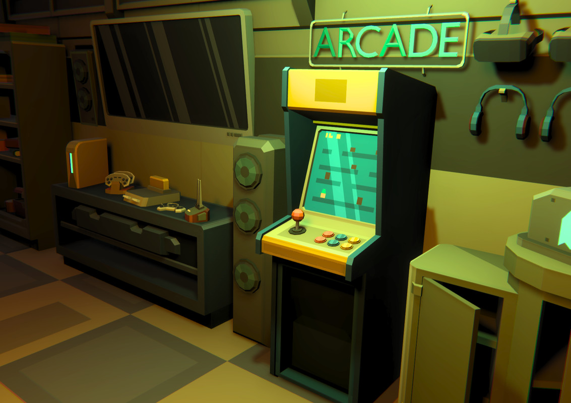 Low Poly Sci-Fi Recreation / Cosmic Retro