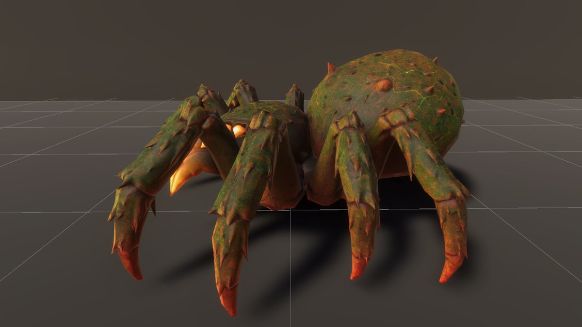 Spider - Game ready character Low-poly 3D model