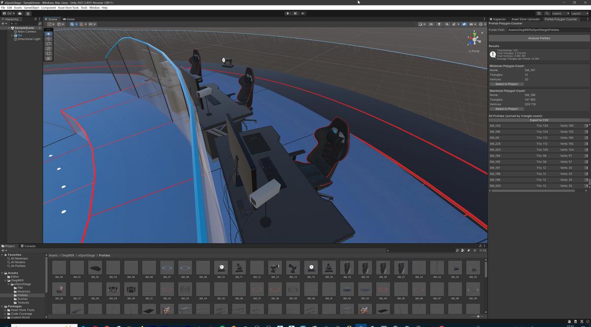 Esports Stage Environment - Futuristic 3d Arena Interior (Gaming Tournament Cup)