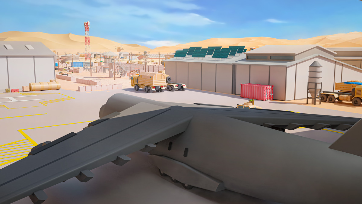 Military Desert - Low Poly 3D Models Pack