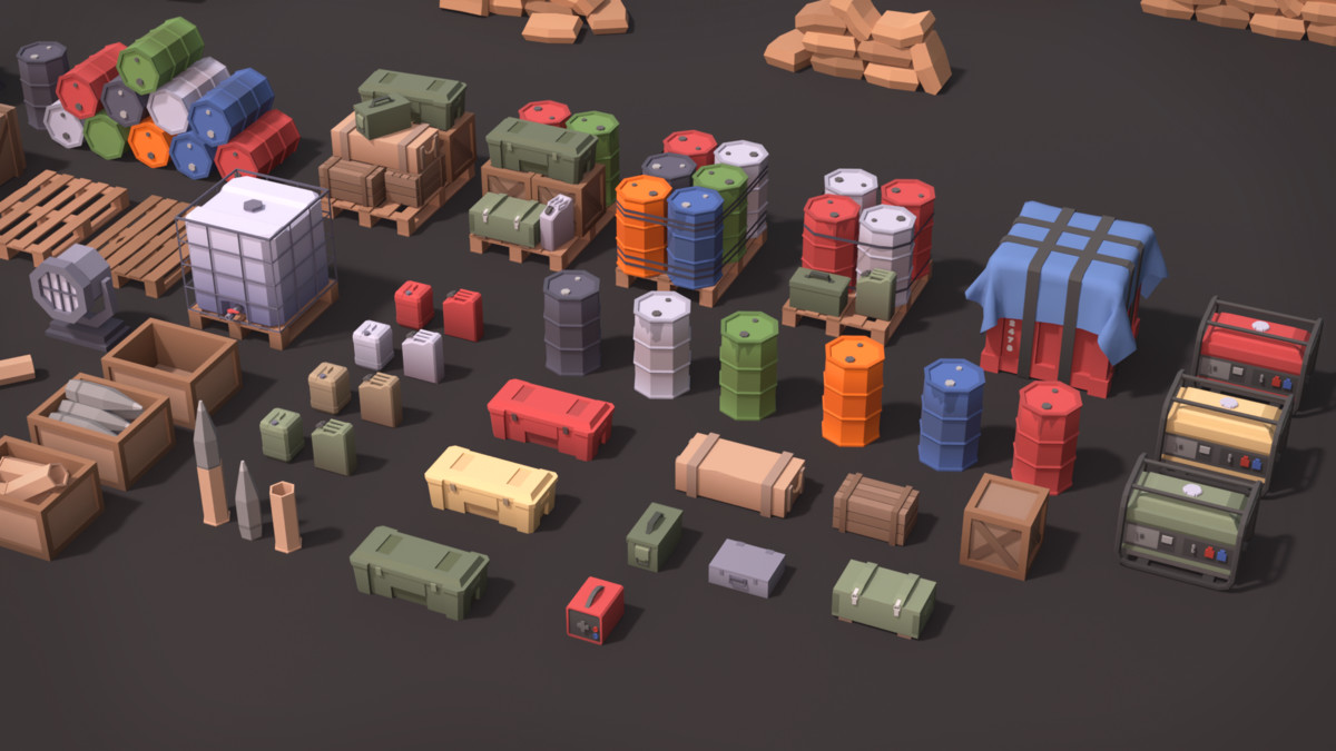 Military Props Pack (Stylized) – BoznaWhat