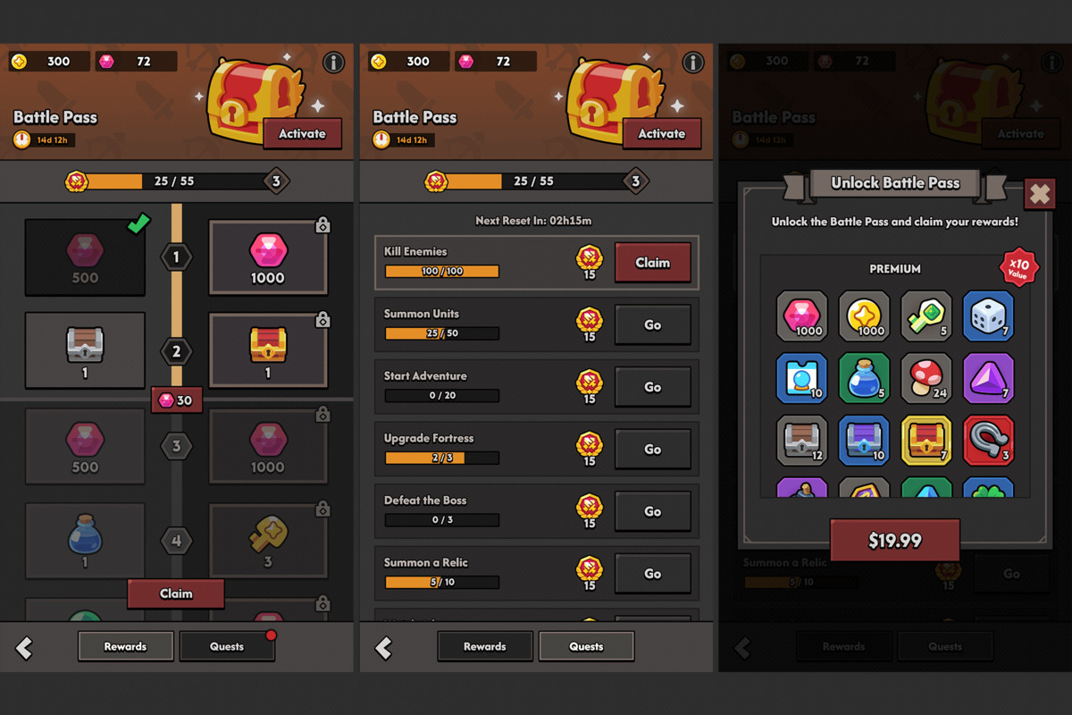 GUI Pro - Minimal Game Dark