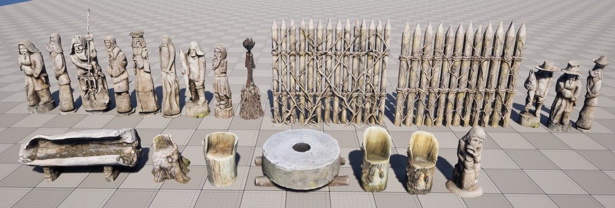 Wooden props volume one photogrammetry