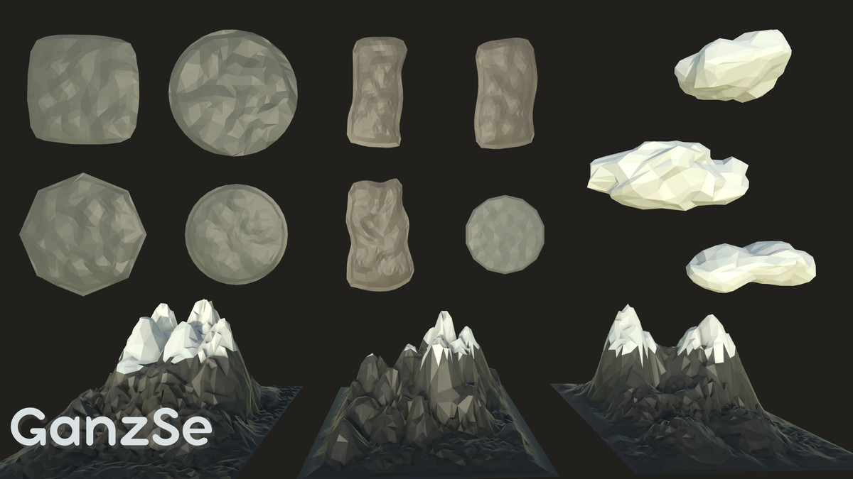 GanzSe Mountain Trade Pass - Stylized Low Poly Environment