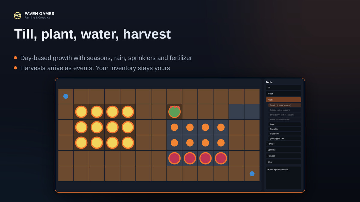 Farming & Crops Kit: Crops, Seasons, Growth & Harvest