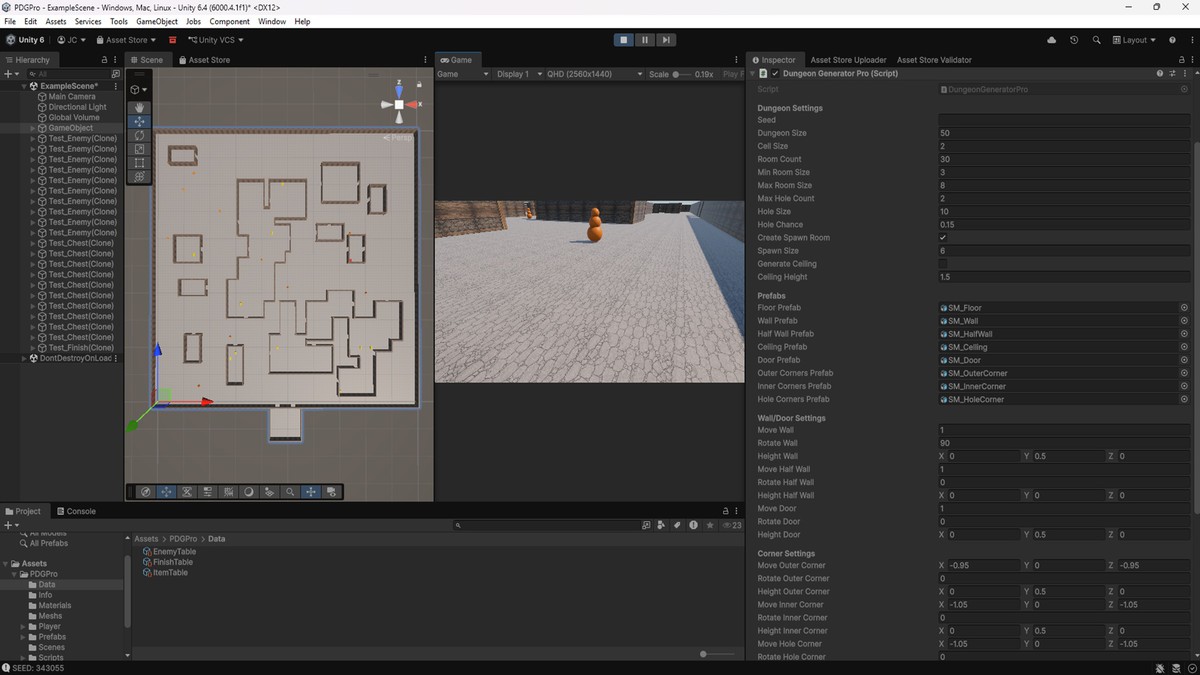 Procedural Dungeon Generator Pro