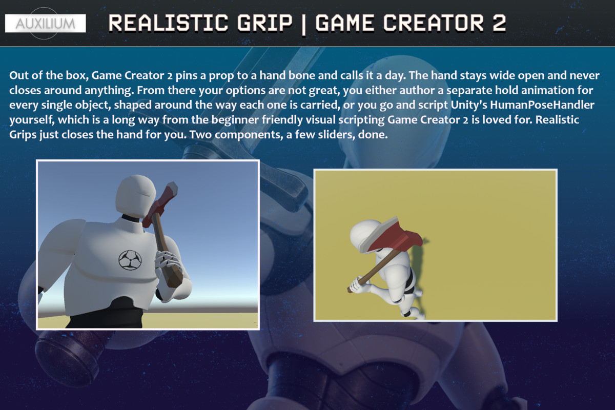 Realistic Grip for Game Creator 2
