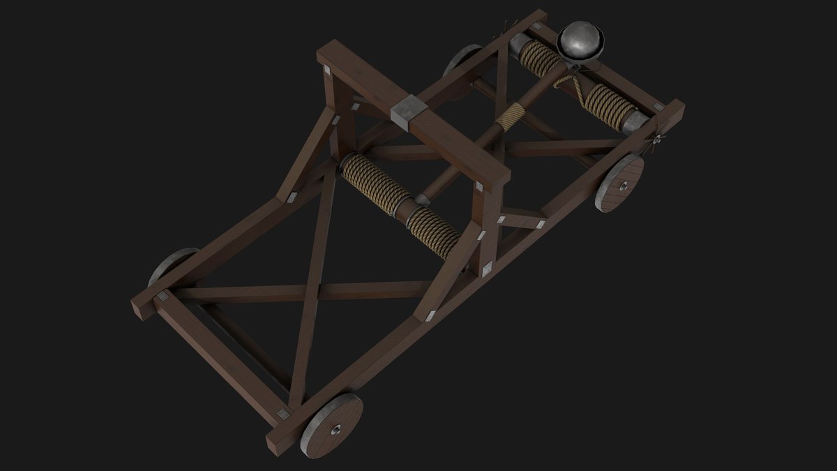 Medieval Catapult 01 URP HDRP Textures