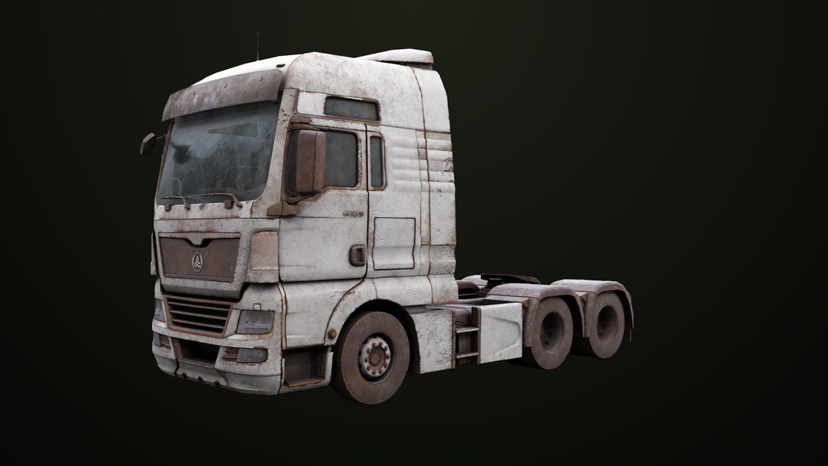Heavy Truck Chassis 04 Dirty 4 URP HDRP Textures