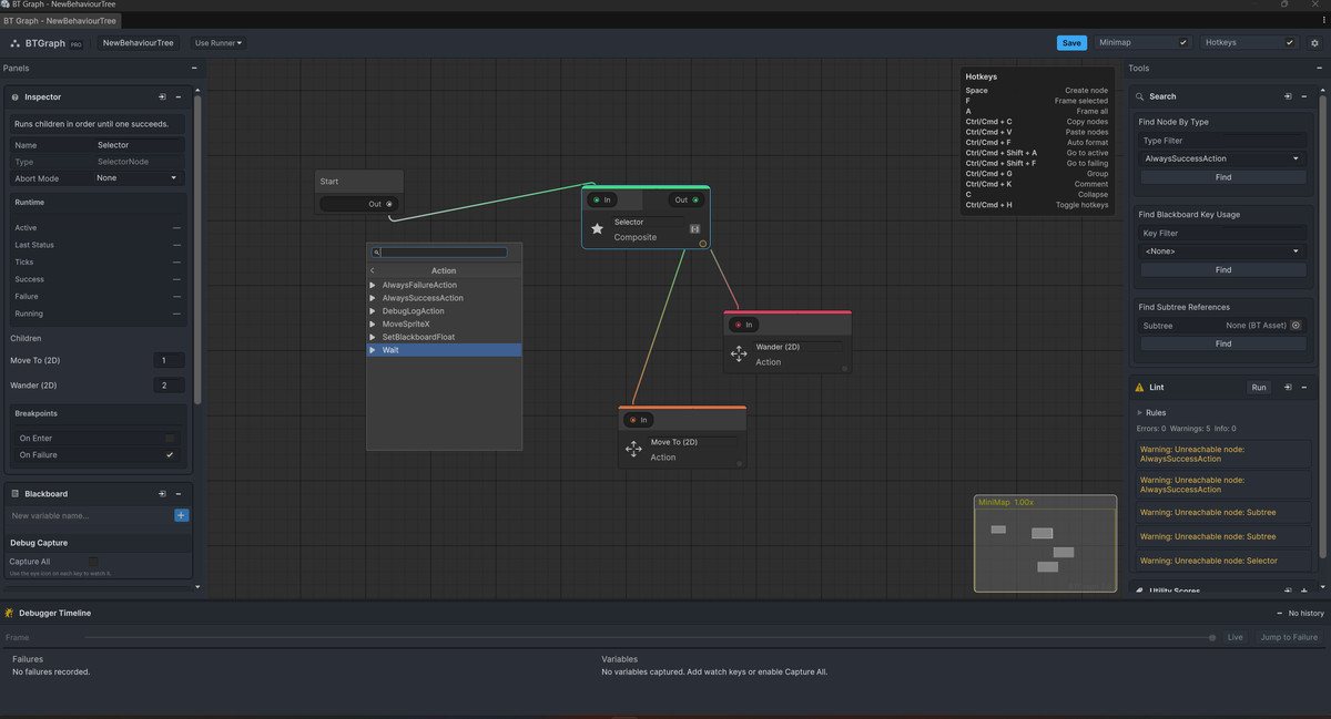 BTGraph Pro - AI Behaviour Tree Framework
