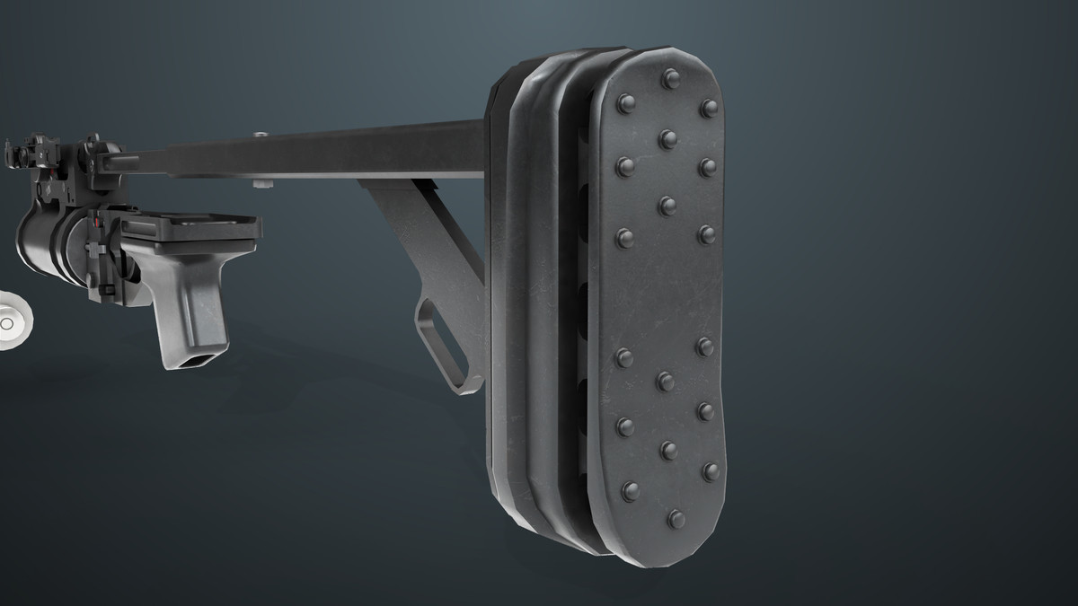 Grenade Launcher 03 Standalone Black URP HDRP Textures