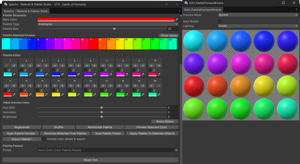 Spectra - Material & Palette Studio -