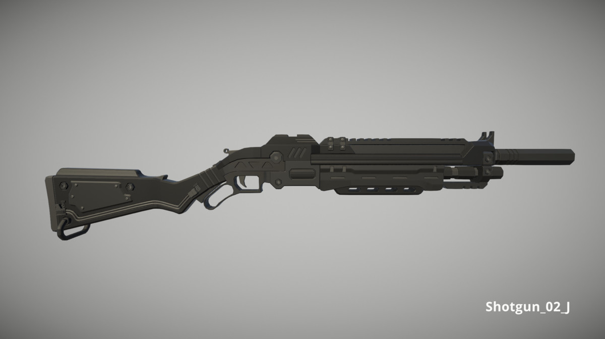 Cyberpunk Armory - Low Poly