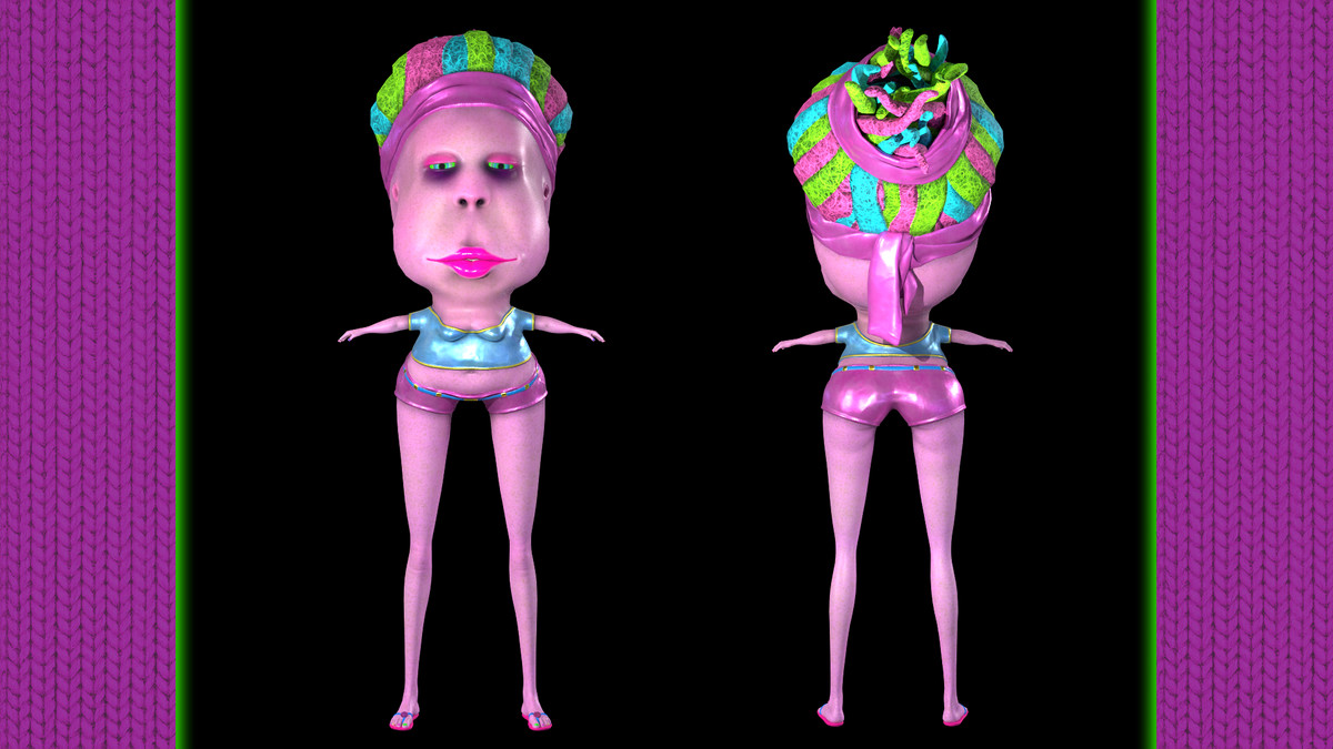 Funky Cartoon Woman – Candy
