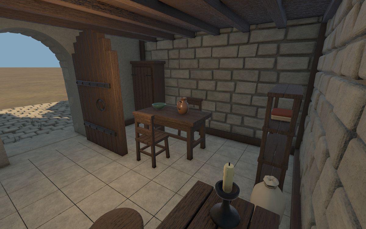 Medieval Houses - Furnished Modular Courtyard