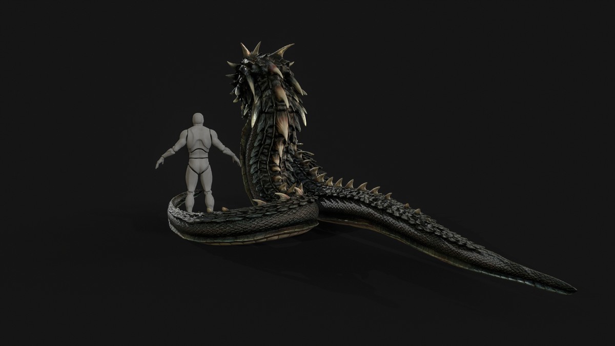 Basilisk Snake Character