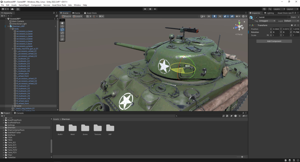 Tank Rigged Sherman M4A2