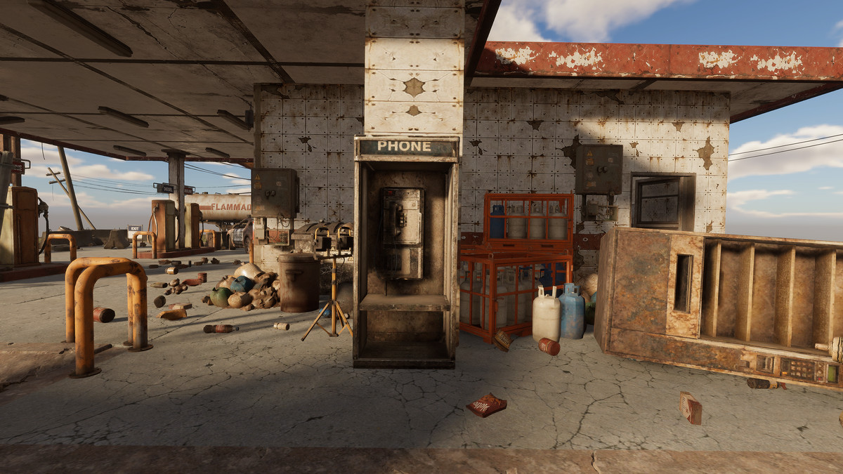 Abandoned Gas Station Environment Pack