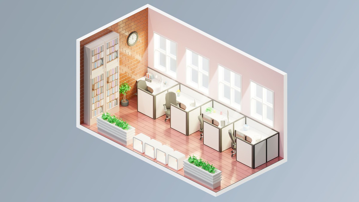 Office - Low Poly 3D Models Pack