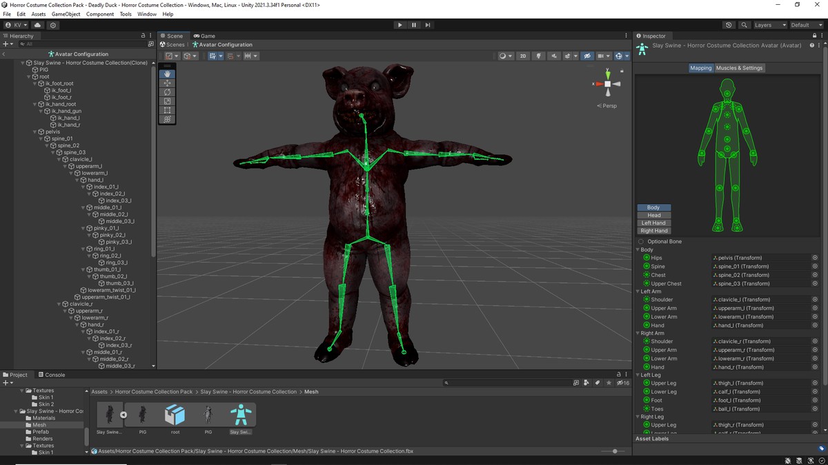 Horror Costume Collection Pack