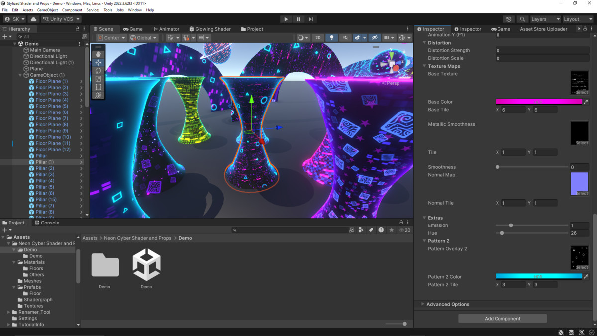 Neon Cyber Shader & Props