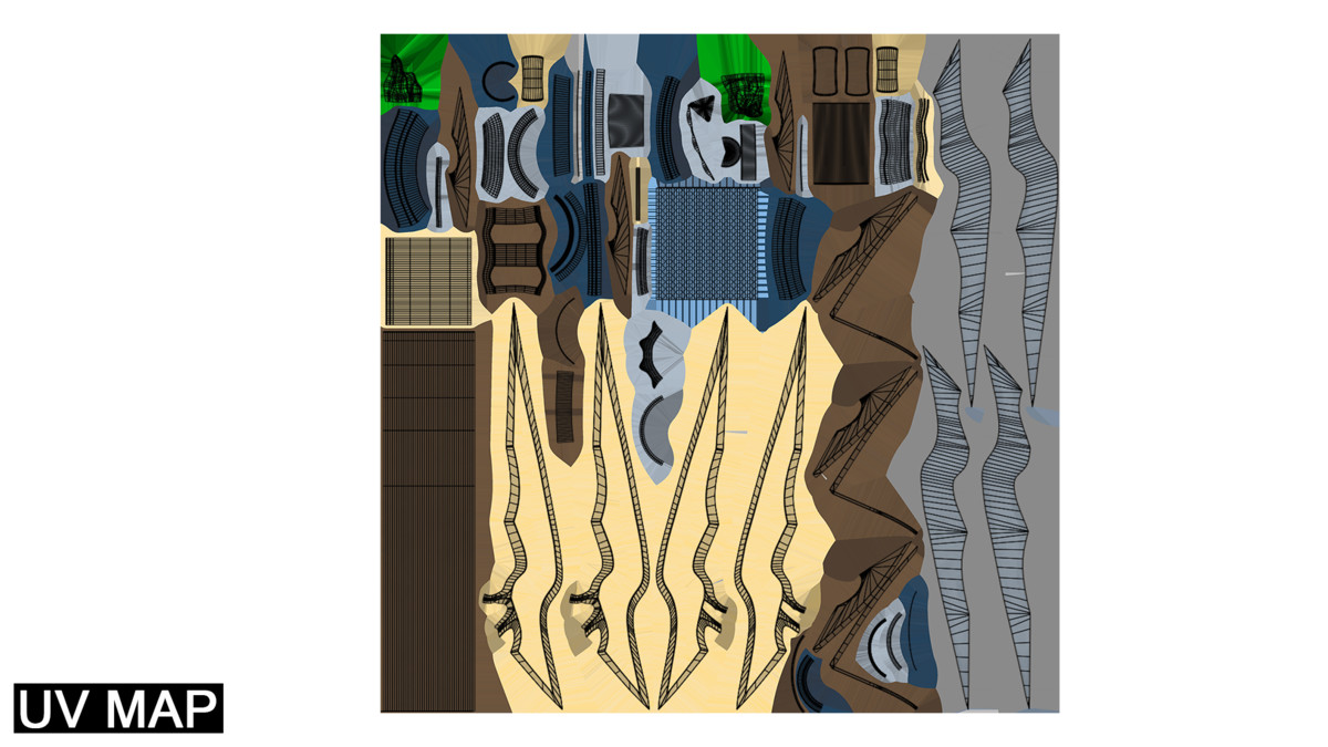 6 Fantasy Trident Bundle URP HDRP Textures