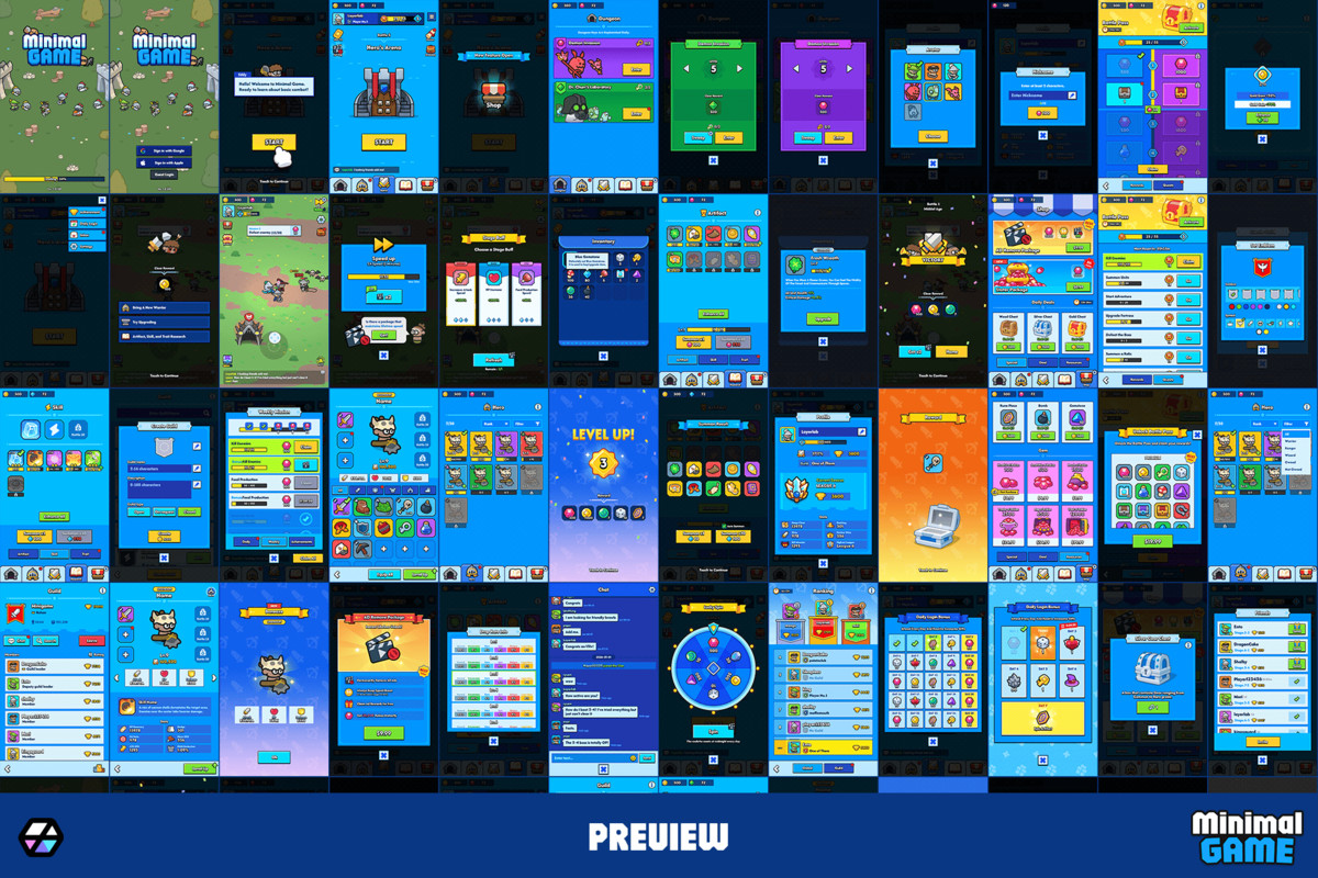 GUI Pro - Minimal Game Blue