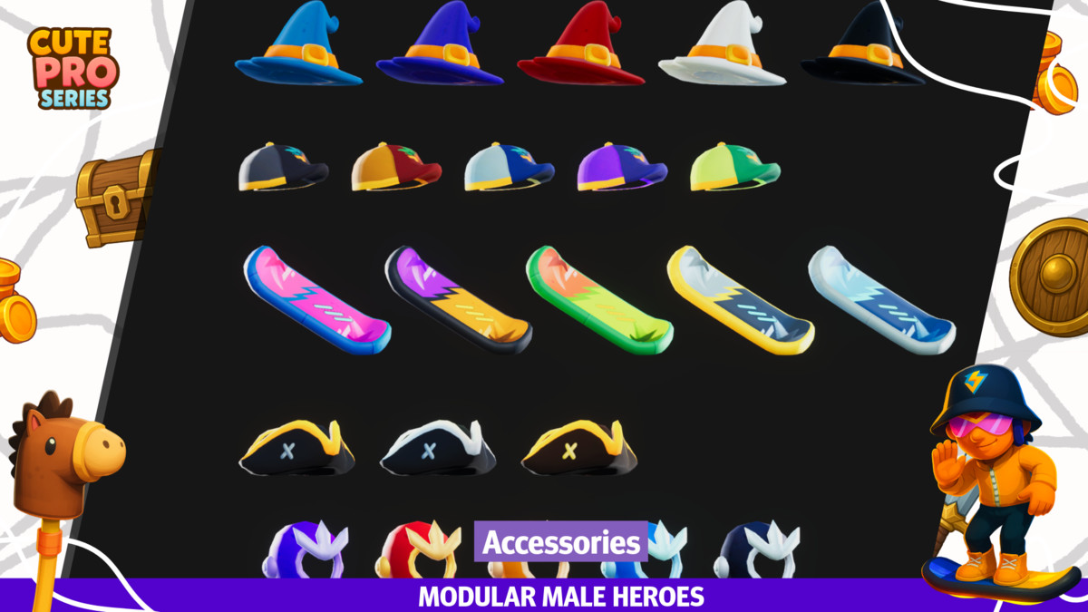 Modular Male Heroes Pack